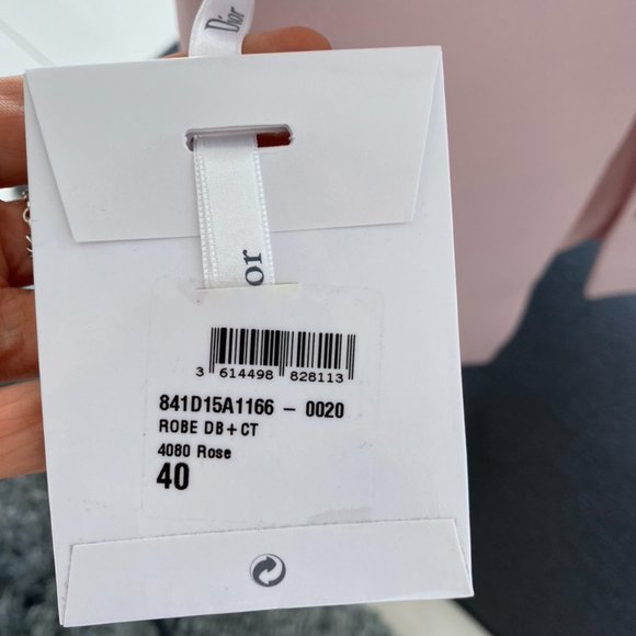 NWT NEW Christian Dior Button Down Pink Dress / Vest Size 40 - Picture 3 of 7